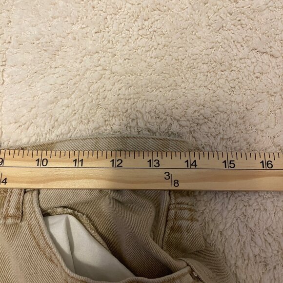 Shein Womens Medium Beige Wide-Leg Jeans Cotton Blend Relaxed Fit - Picture 11 of 16